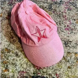 Jeffree Star pink star baseball cap, GUC, Jeffree Star Cosmetics